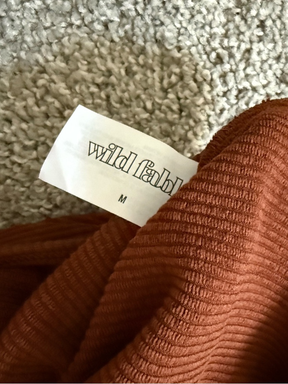 wild fable Ribbed Knit Jumpsuit in Rust - Picture 3 of 3